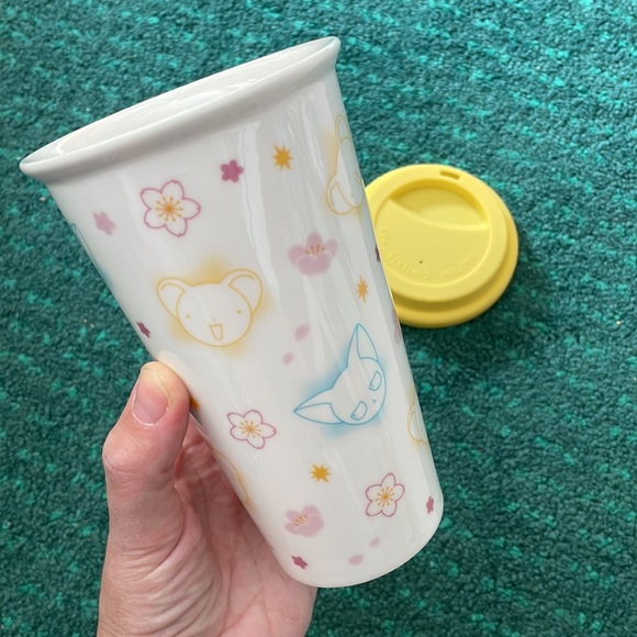 Card Captor Sakura ceramic coffee tumbler with silicone lid - Picture 3 of 7